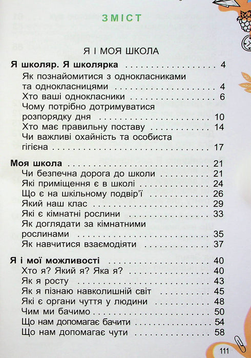 Я досліджую світ. Підручник. 1 клас. Частина 1
