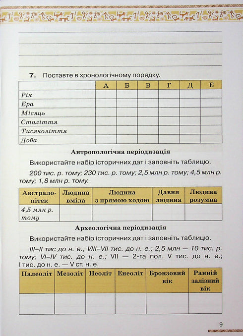 Історія України. Всесвітня історія. Робочий зошит. 6 клас