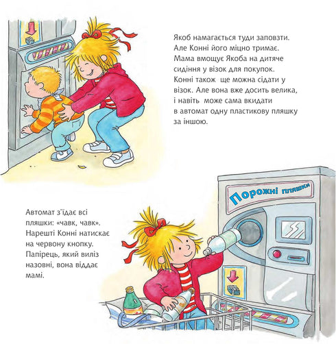 Conny fait des courses