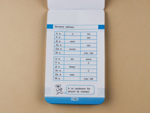 Móvil. Entrenador de lengua ucraniana. Conjugación