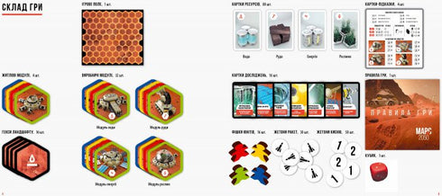 Board game. Mars-2050