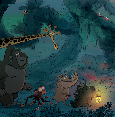 Le singe sombre. N'aie pas peur