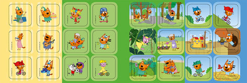 Trois chats. Coloriages d'aventure. Ensemble, c'est plus amusant !