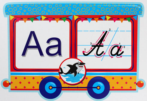 Estudiamos el alfabeto. Un juego de tarjetas de demostración.