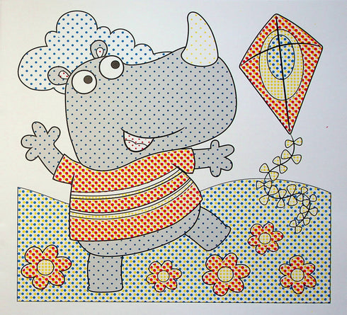 Wasserfarben Malbuch. Tiere