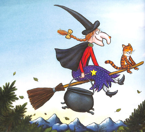 Auf einen Besen legen