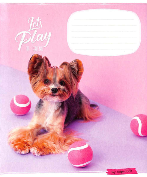 Cahier à lignes - 12 feuilles. (avec différents motifs sur la couverture)