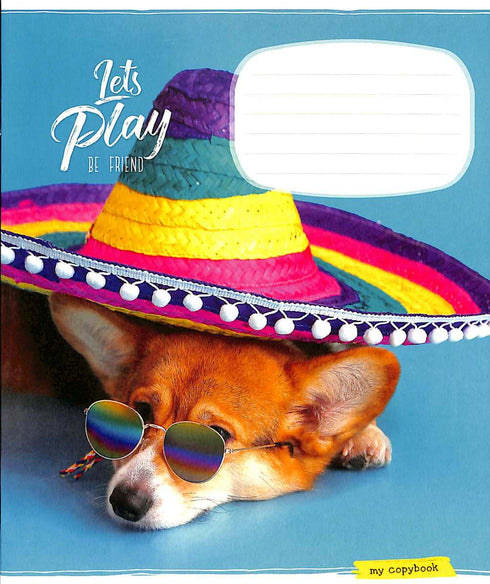 Cahier à lignes - 12 feuilles. (avec différents motifs sur la couverture)