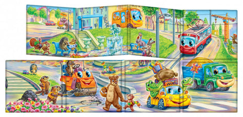 Дивись та вчись. Книжки-килимки. Чим доїхати?