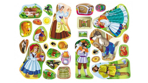 Contes avec des autocollants. Le Petit Chaperon Rouge