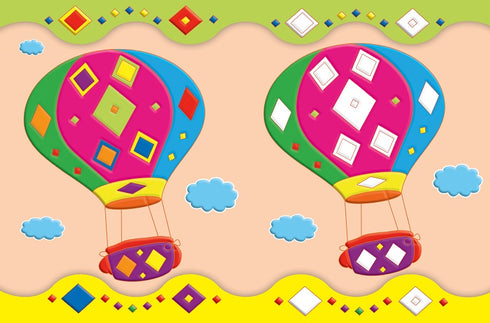 Pegatinas educativas para bebés. Locomotora