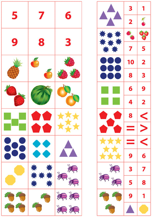 Entrenador de preescolar. Aprendemos a contar