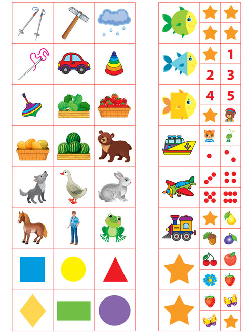 Aprendemos a pensar lógicamente. Entrenador de preescolar.